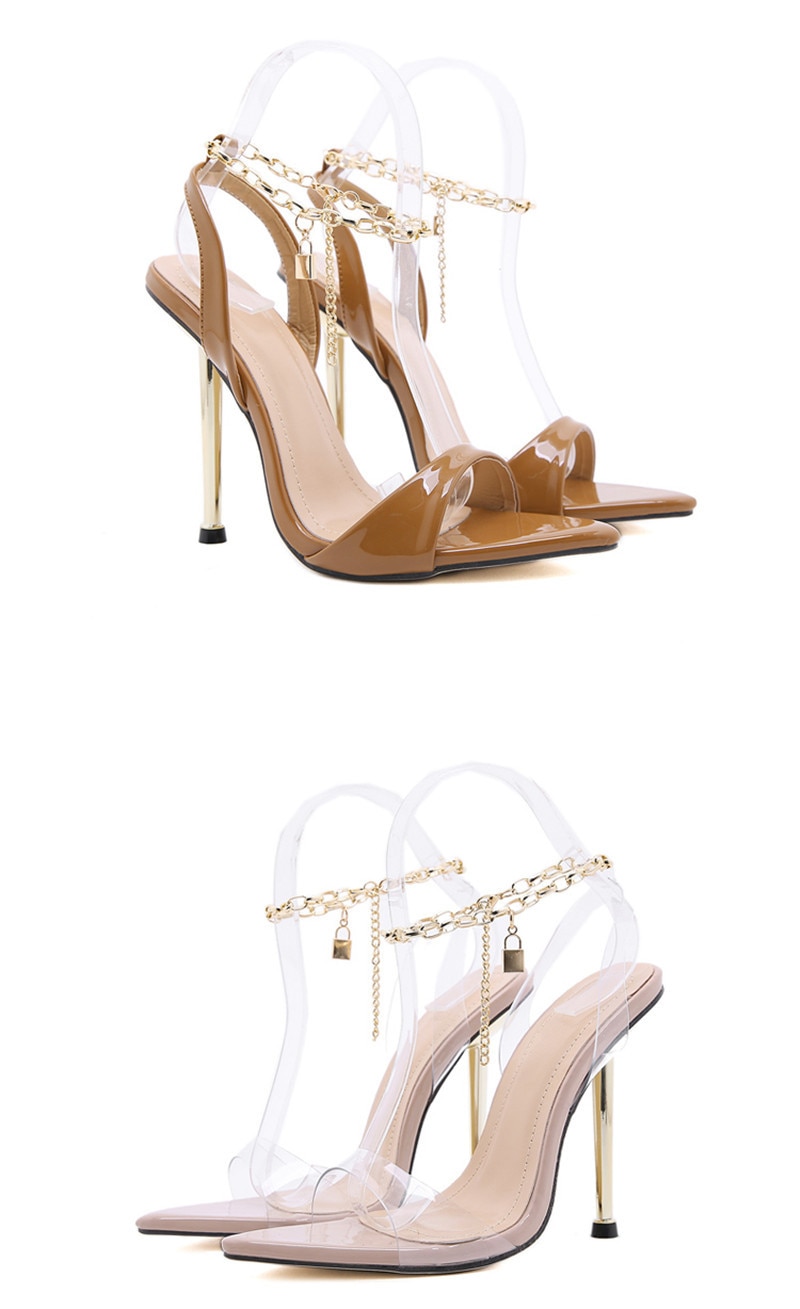 Chain Ankle Strap Sandals