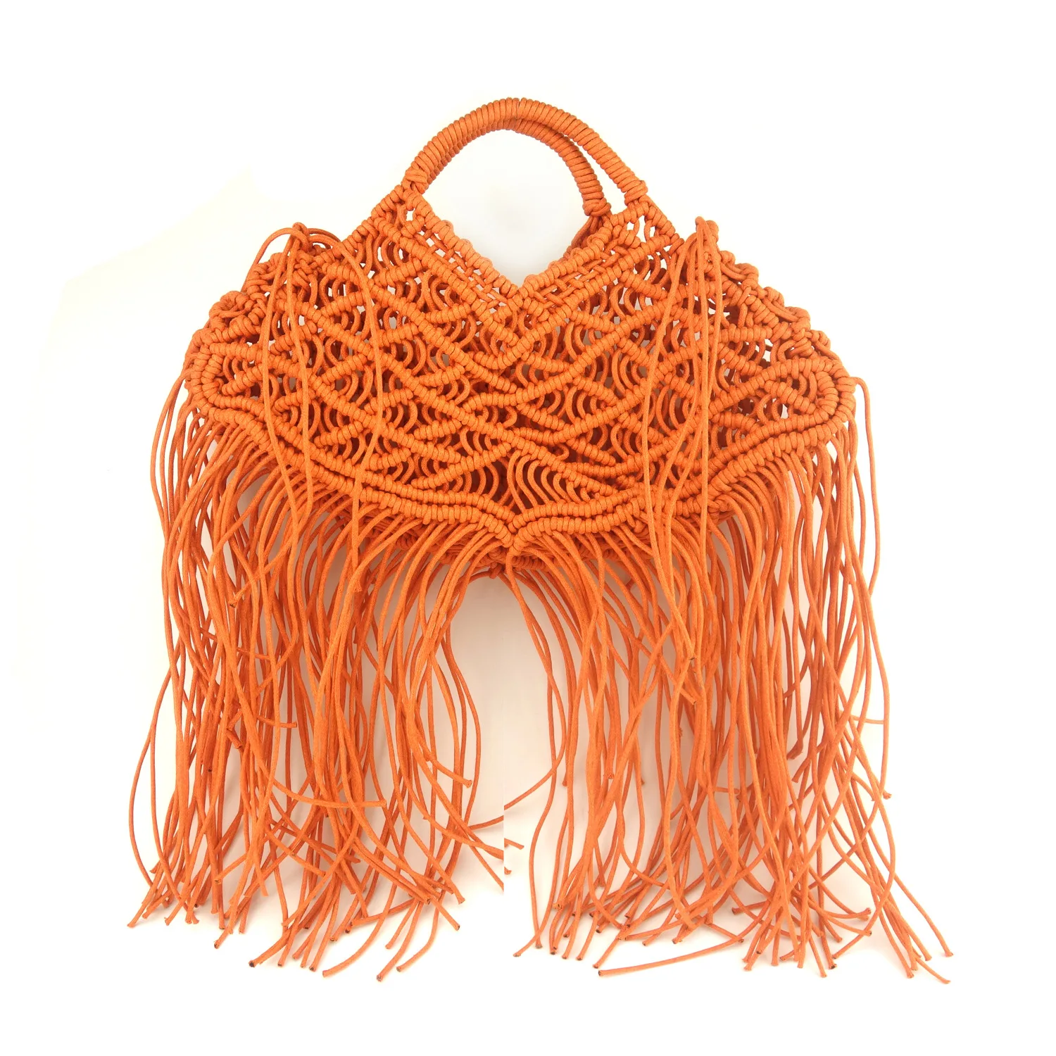 Bohemian Tassel Fishnet Tote Bag