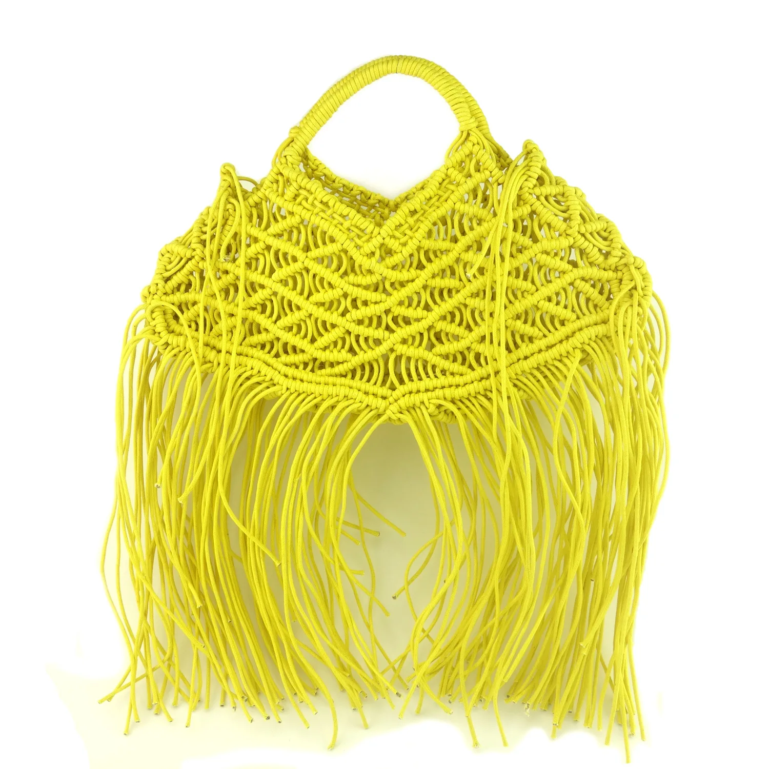 Bohemian Tassel Fishnet Tote Bag