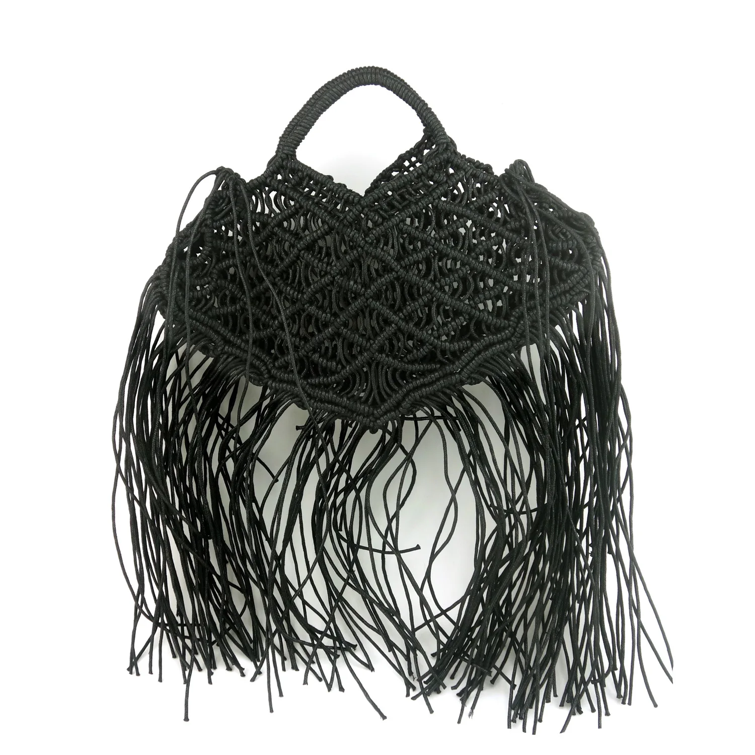 Bohemian Tassel Fishnet Tote Bag