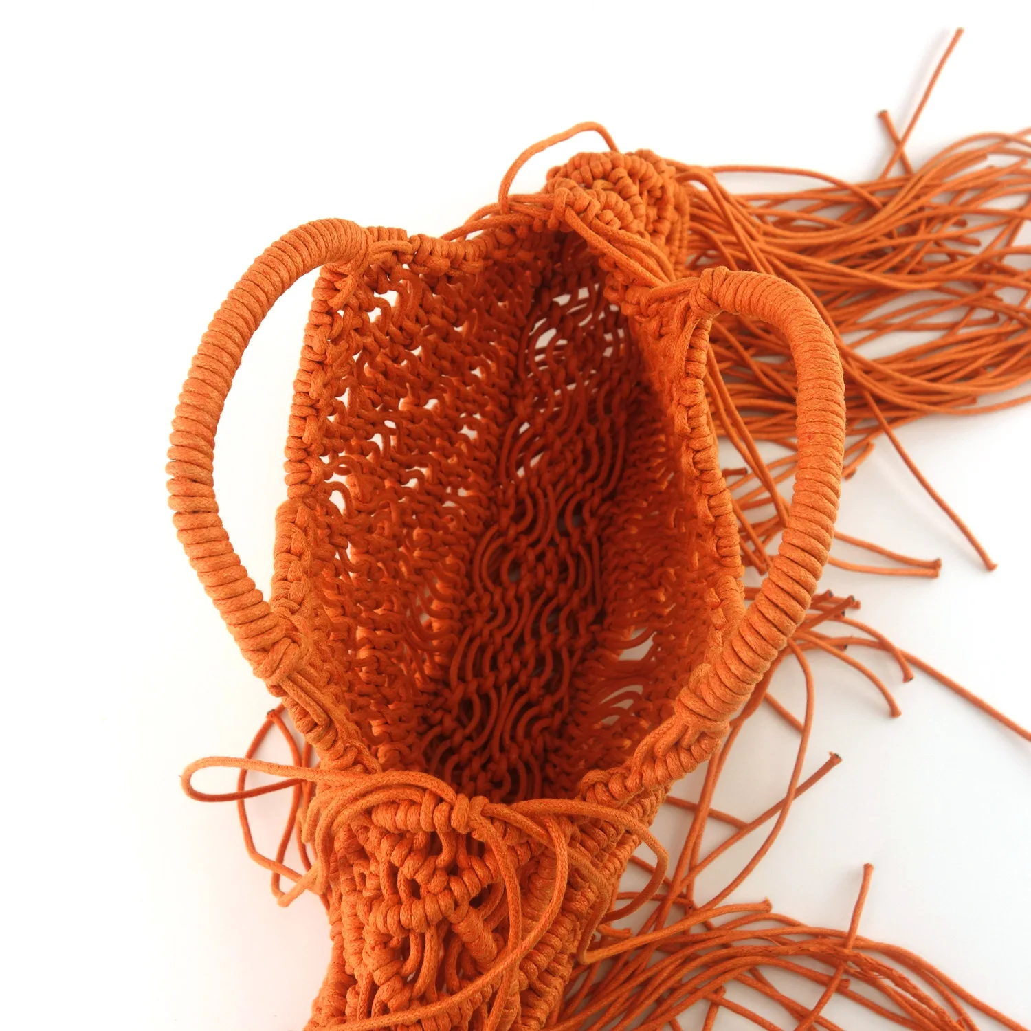 Bohemian Tassel Fishnet Tote Bag