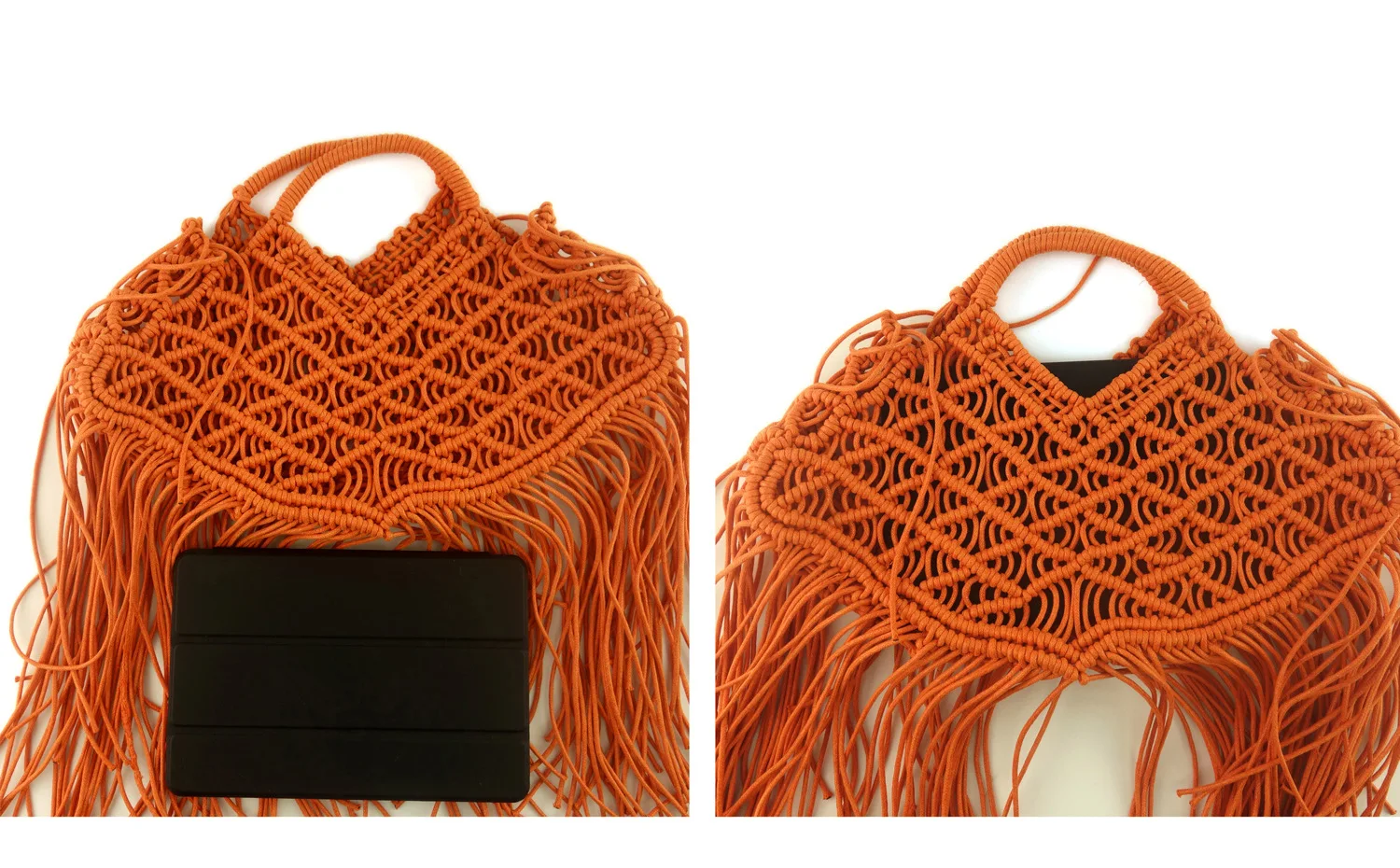 Bohemian Tassel Fishnet Tote Bag