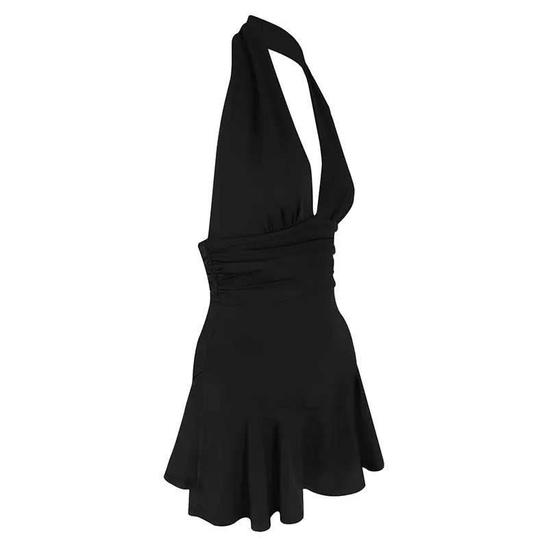Halter Neck Backless Dress