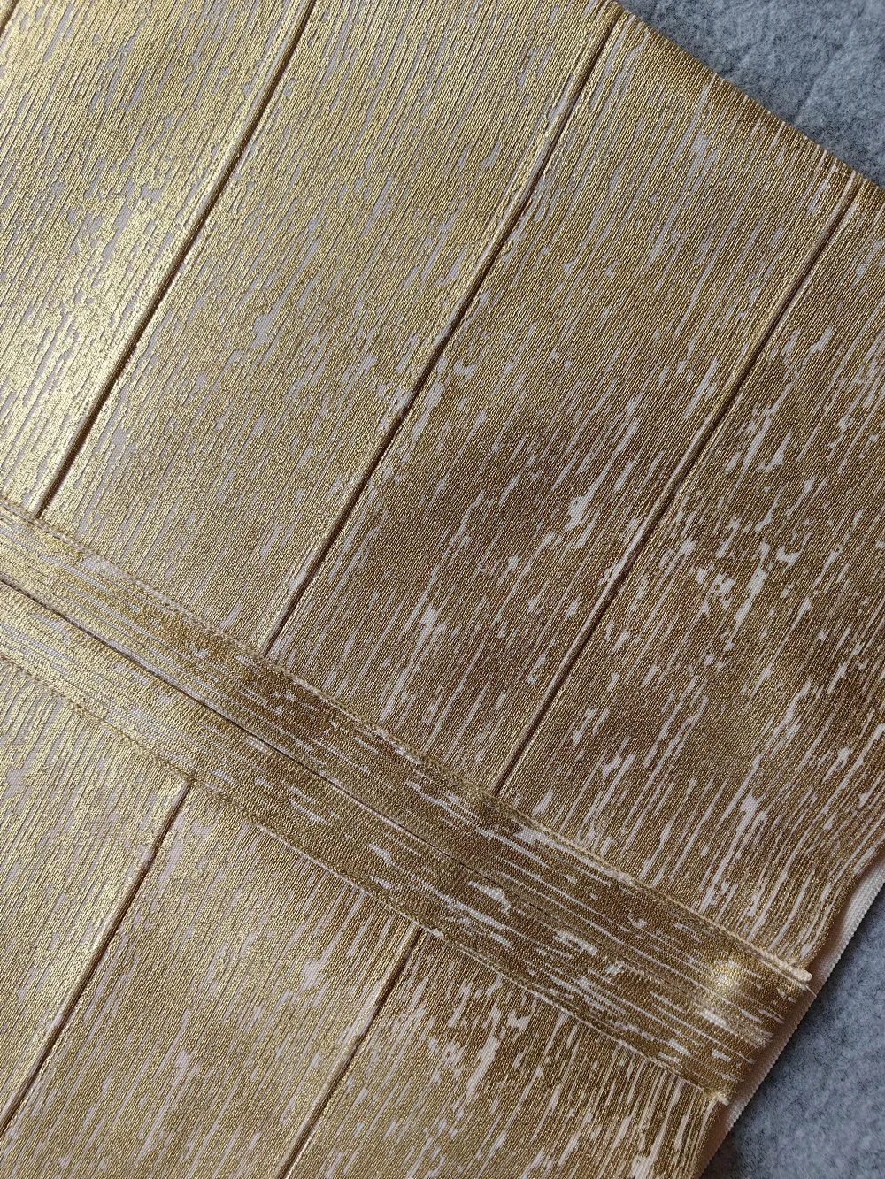 Gold Corset Maxi Bandage Dress
