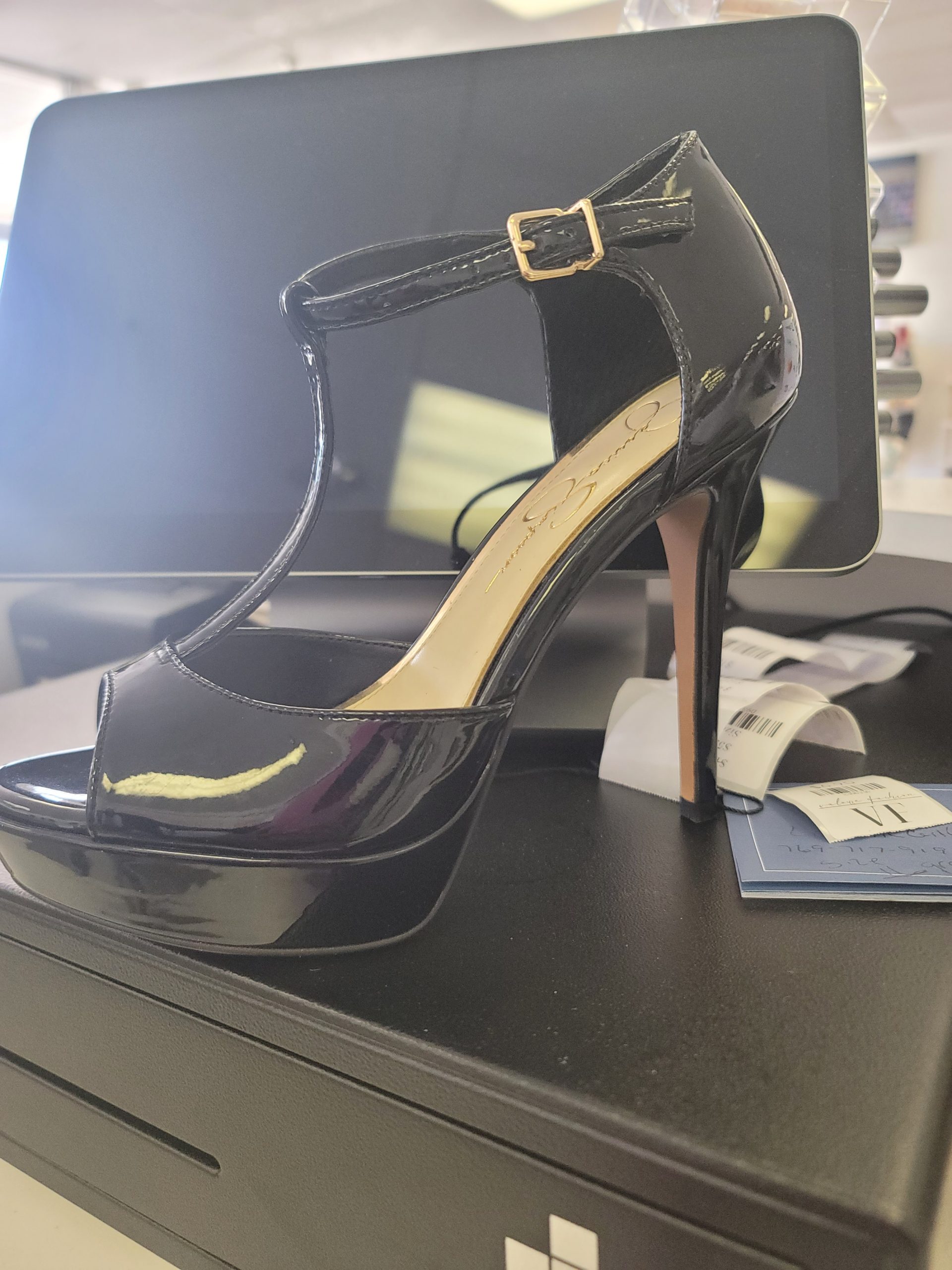 Jessica Simpson Patent Leather Sandals