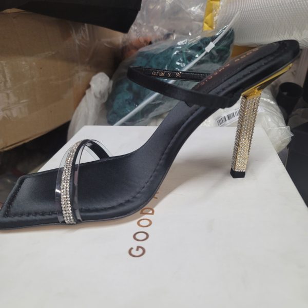 GA Jeweled Sling Sandals