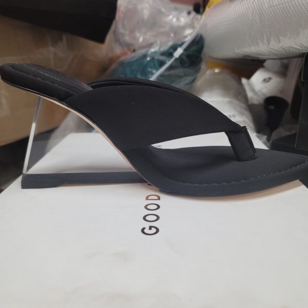 GA Glass Wedge Sandals