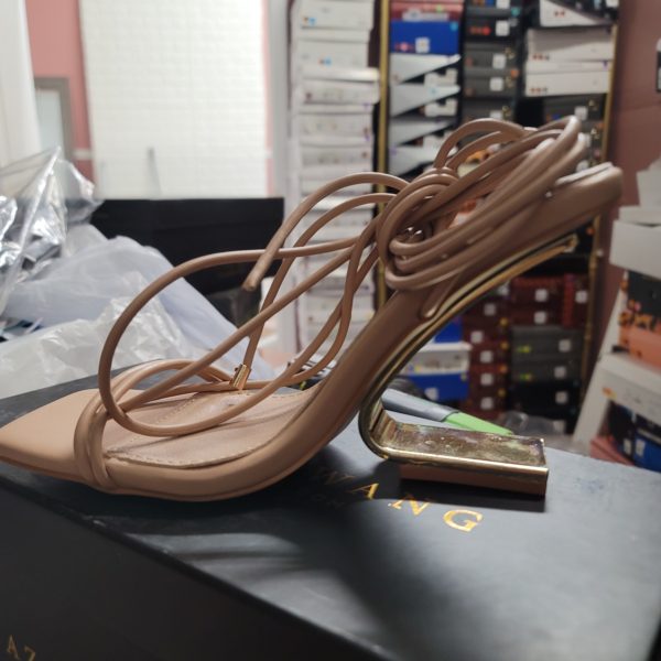 Gold Curve Sandals