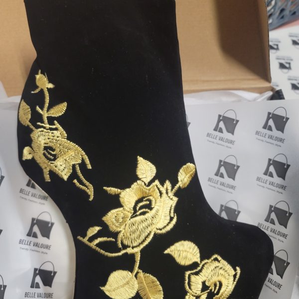 Gold Heel Gravity Boots