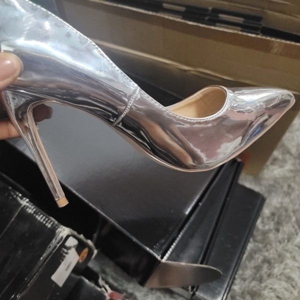 Chrome Mirror Heels