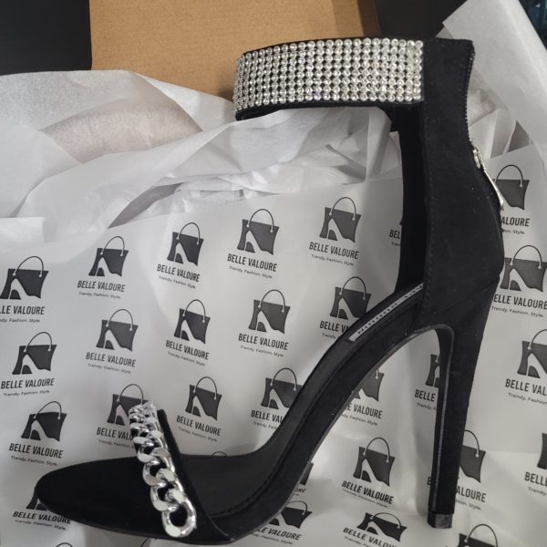 Rhinestone Cuff Sandals