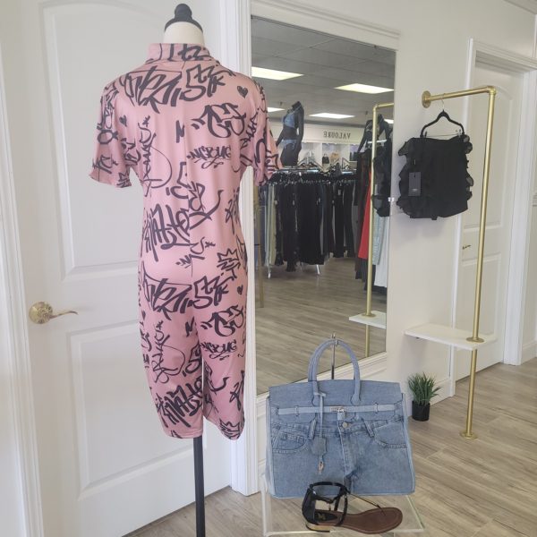 Graffiti Print Romper