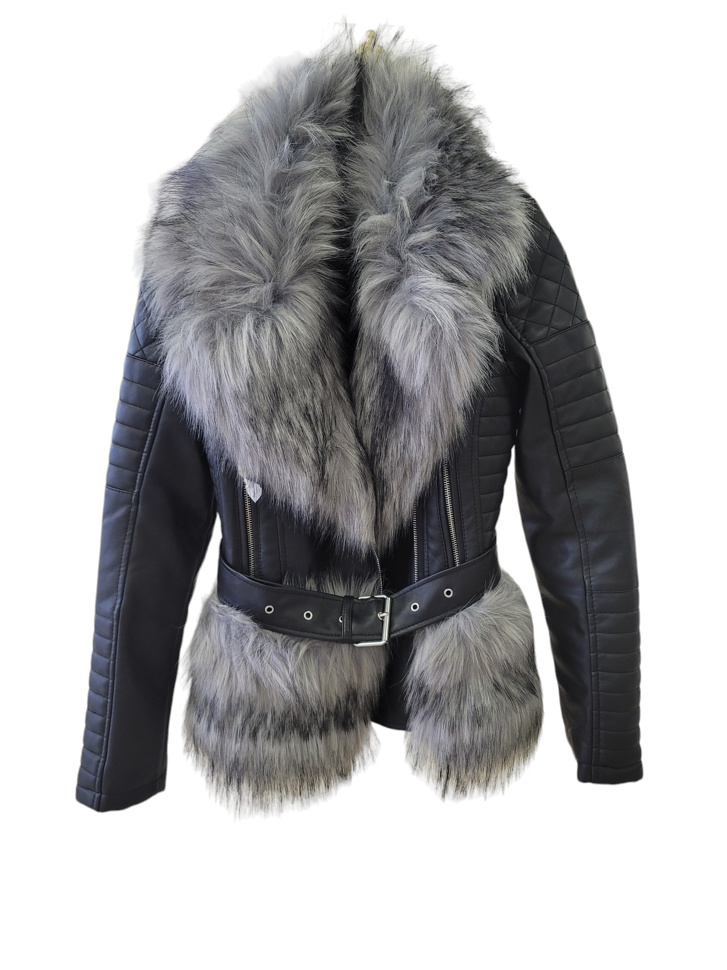 Stunning Double-Tiered Fur Coat