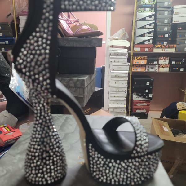 Rhinestone Platform Sandals